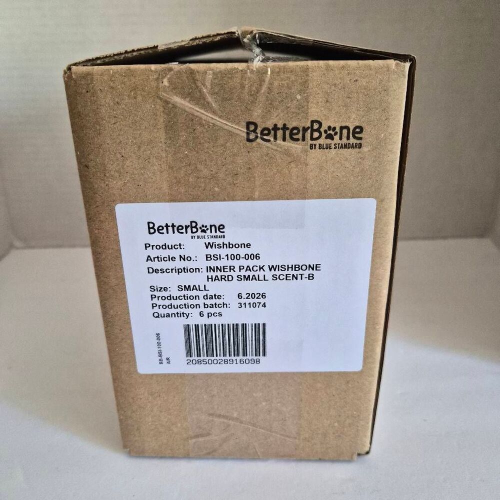 NIB 6pk BetterBone Small Size Hard Dog Chews Beef Flavor Treats